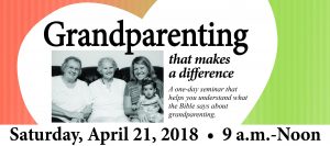 Grandparenting Seminar April 21 2018 banner image