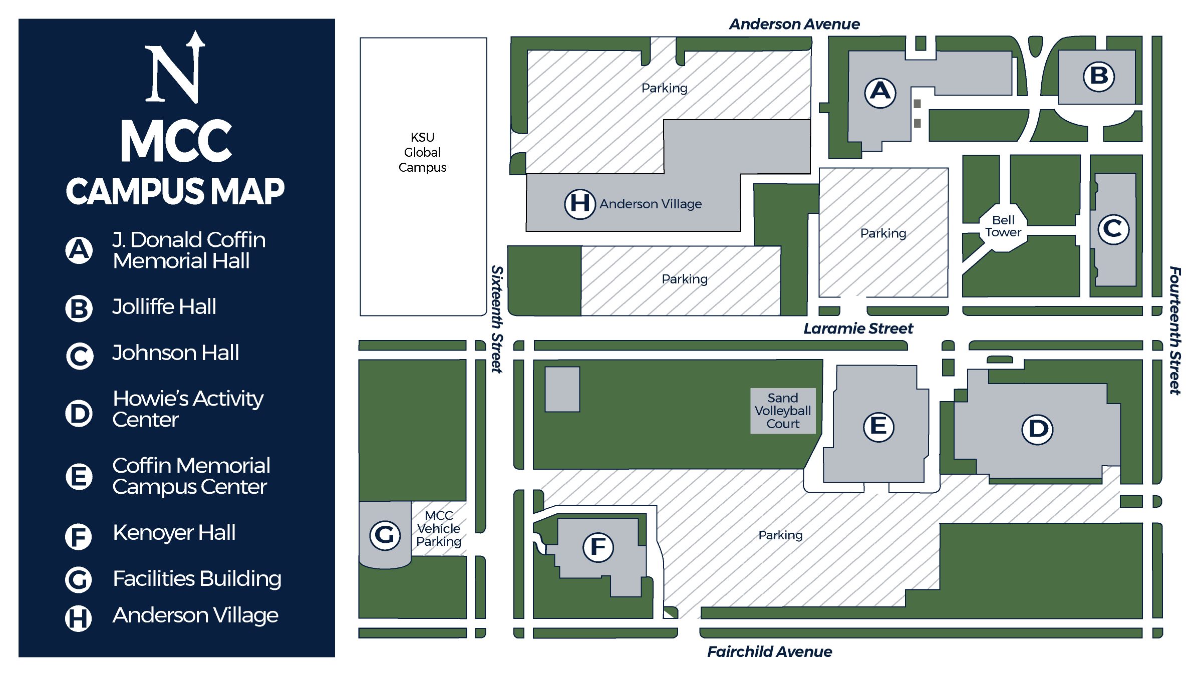 Map of Manhattan Christian College's Campus | Manhattan, Kansas